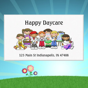 Personalisieren Sie die Kindervorschullehrer glück Visitenkarte