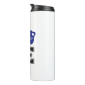 Personalisieren Sie die Liebe Herzstück Abzeichen Thermosbecher (Nach rechts gedreht)