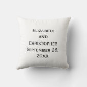 Personalisieren Sie die Liebe Pfeile für Hochzeits Kissen (Rückseite)