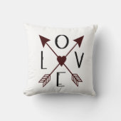 Personalisieren Sie die Liebe Pfeile für Hochzeits Kissen (Vorderseite)