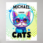 Personalisieren Sie die Lieben von Jungen Poster (Vorne)