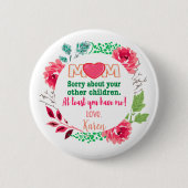 Personalisieren Sie die Mama mit den anderen Kinde Button (Vorderseite)