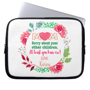Personalisieren Sie die Mama mit den anderen Kinde Laptopschutzhülle