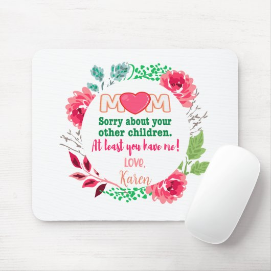 Personalisieren Sie die Mama mit den anderen Kinde Mousepad (Mit Mouse)