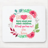 Personalisieren Sie die Mama mit den anderen Kinde Mousepad (Vorne)