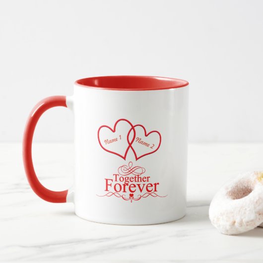 Personalisieren Sie die miteinander verflochtenen Tasse (Mit Donut)