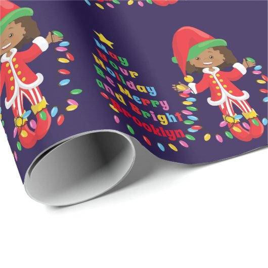 Personalisieren Sie die Multikulturmäuse Elf Geschenkpapier (Rolleneckpunkt)