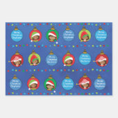 Personalisieren Sie die Multikulturmäuse Elf Geschenkpapier Set (Vorderseite 2)