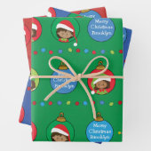 Personalisieren Sie die Multikulturmäuse Elf Geschenkpapier Set (Beispiel)