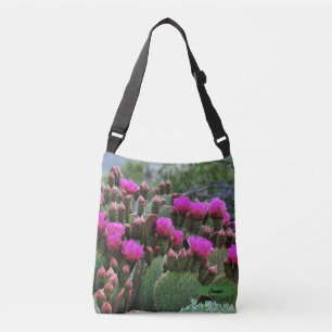 Personalisieren Sie die Name Cactus Blume Prickly Tragetaschen Mit Langen Trägern