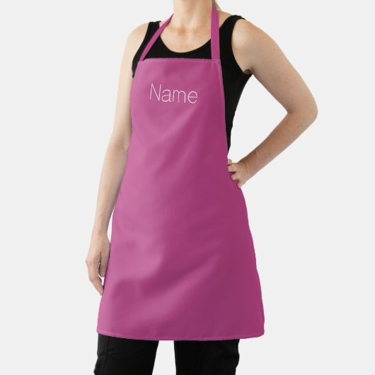 Personalisieren Sie die NAME-Monogramm-Maulbeere Schürze (InSitu)