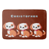 Personalisieren Sie die Niedliche, dunkelrote Oran Badematte (Vorderseite)