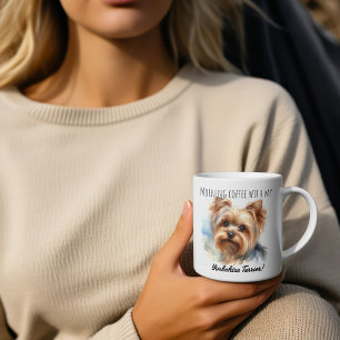 Personalisieren Sie die Niedliche Yorkshire Terrie Kaffeetasse