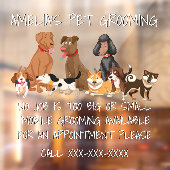 Personalisieren Sie die Niedlichen Hunde auf der V Fensteraufkleber (Blatt 2)