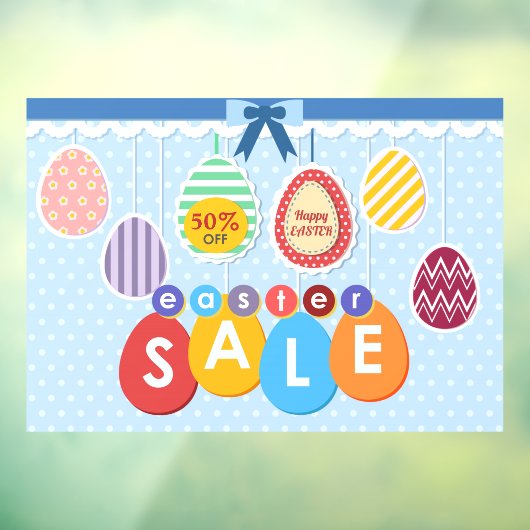 Personalisieren Sie die Osterverkaufsgeschäfte ind Fensteraufkleber (Blatt 3)