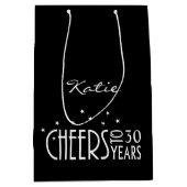 Personalisieren Sie die Papiergeschenktasche mit b Mittlere Geschenktüte (Vorderseite)