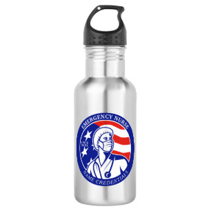 Personalisieren Sie die Patriotic USA Flag RN Regi Edelstahlflasche