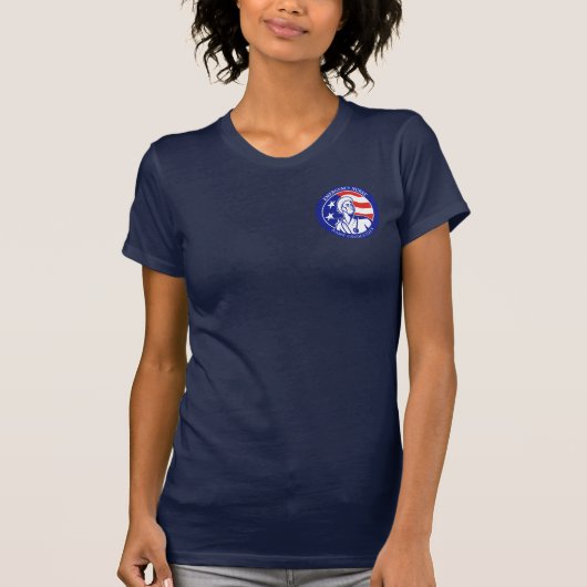 Personalisieren Sie die Patriotic USA Flag RN Regi T-Shirt (Vorderseite)
