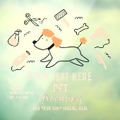 Personalisieren Sie die Pflegewerkzeuge im Geschäf Fensteraufkleber (Blatt 3)