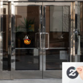 Personalisieren Sie die Pumpkin Pirate Window-Verk Fensteraufkleber (Büro Tür)