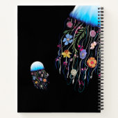 Personalisieren Sie die Quallen der Floral Notizblock (Rückseite)