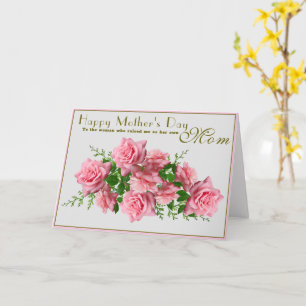 Personalisieren Sie die Roses Happy Mütter Day Mam Karte