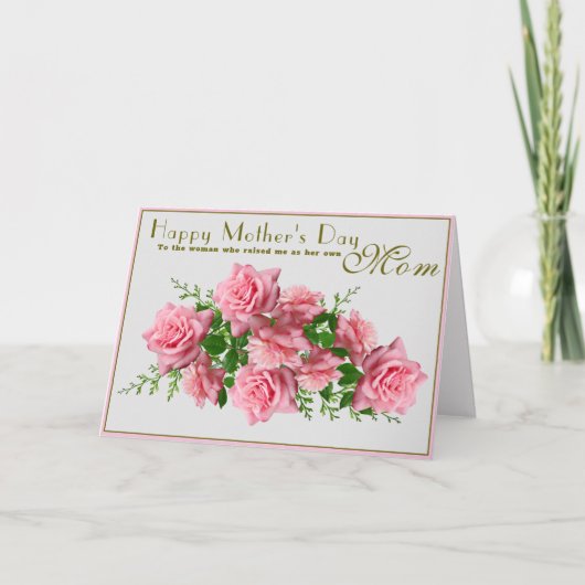 Personalisieren Sie die Roses Happy Mütter Day Mam Karte (Vorderseite)