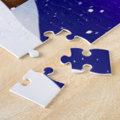 Personalisieren Sie die Santa Rooftop Rentiermasch Puzzle (Seite)