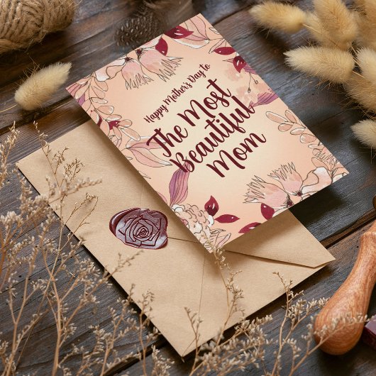 Personalisieren Sie die schönste Mama Karte