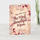 Personalisieren Sie die schönste Mama Karte (Vorderseite)