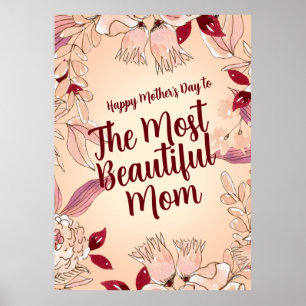 Personalisieren Sie die schönste Mama Poster