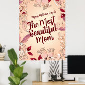 Personalisieren Sie die schönste Mama Poster (Heimbüro)