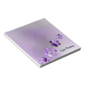 Personalisieren Sie die schwarzen Katzenaufdrucke Notizblock (angewinkelt)