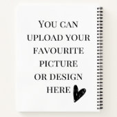 Personalisieren Sie die Spirale 8,5" x 11" Notizblock (Rückseite)