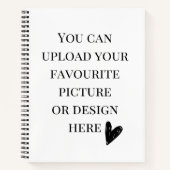 Personalisieren Sie die Spirale 8,5" x 11" Notizblock (Vorderseite)