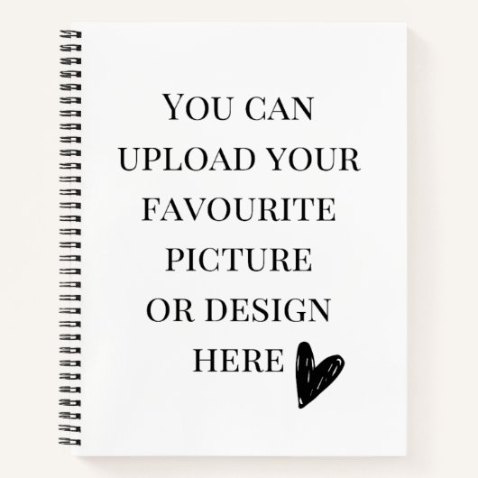 Personalisieren Sie die Spirale 8,5" x 11" Notizblock (Vorderseite)