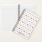 Personalisieren Sie die süßen Yorkies Bows Custom Notizblock (Innen)