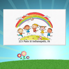 Personalisieren Sie die Tagesvorschullehrerin bunt Visitenkarte