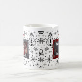 Personalisieren Sie die Tasse des Weihnachtshundes (Mittel)