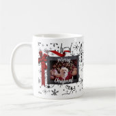 Personalisieren Sie die Tasse des Weihnachtshundes (Links)