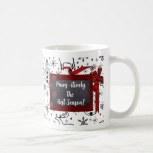 Personalisieren Sie die Tasse des Weihnachtshundes