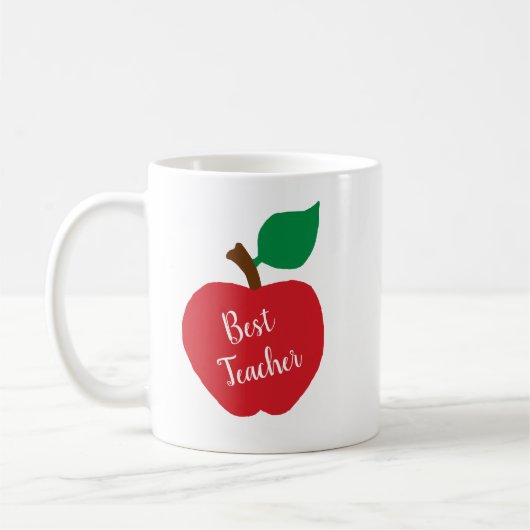 Personalisieren Sie die Tasse für Apple Best Teach (Links)
