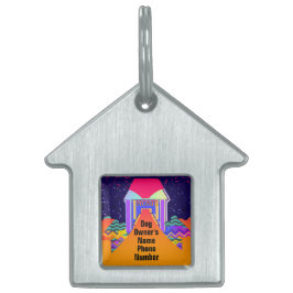 Personalisieren Sie die Telefonnummer des Hundebes Tiermarke