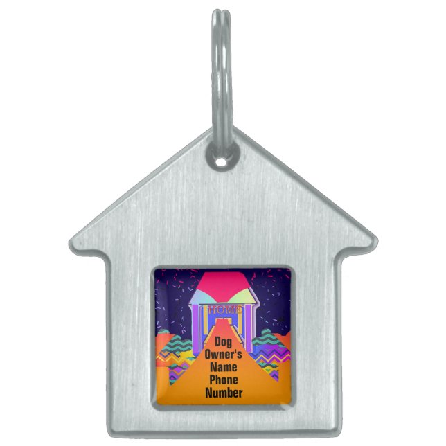 Personalisieren Sie die Telefonnummer des Hundebes Tiermarke (Vorderseite)