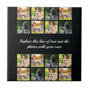 Personalisieren Sie die Textsammlung und die Keram Fliese