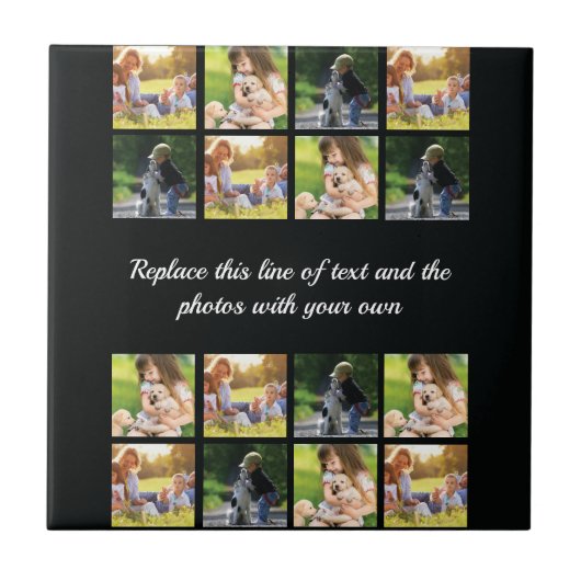 Personalisieren Sie die Textsammlung und die Keram Fliese (Vorderseite)