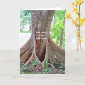 Personalisieren Sie die Tree-Liebe Ihrer Grußkarte Karte (Gelbe Blume)