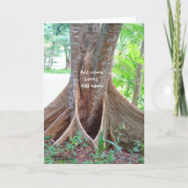 Personalisieren Sie die Tree-Liebe Ihrer Grußkarte Karte