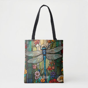 Personalisieren Sie die Vintage Jugendstil-Libelle Tasche
