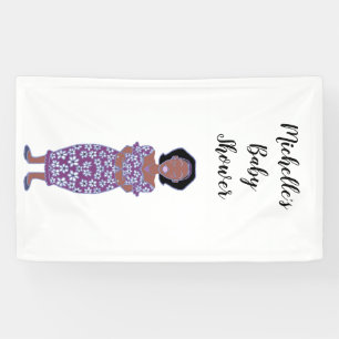 Personalisieren Sie die weibliche Babydusche von M Banner
